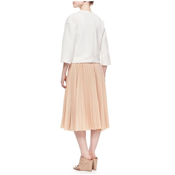 Derek Lam 10 Crosby Boxy Asymmetric Knit Sweatshirt sz 2 Women's Top - Picture 9 of 9